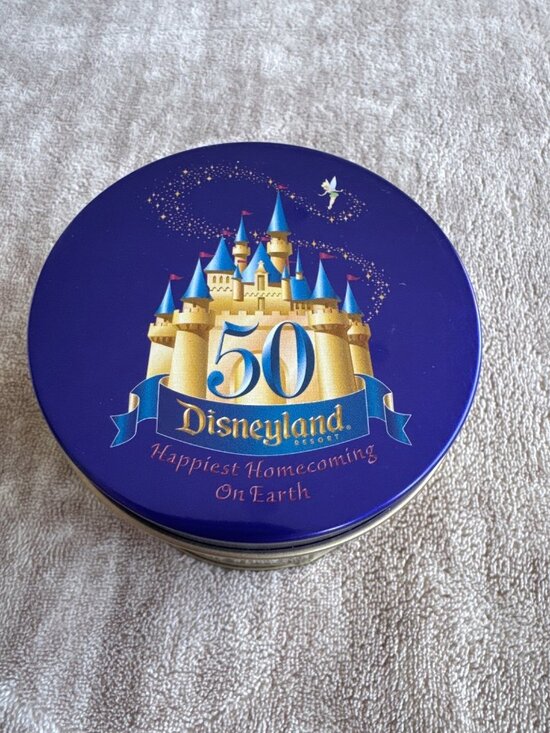 Disneyland 50th Anniversary Watch Brown Leather Strap & Commemorative Tin Box main image 6